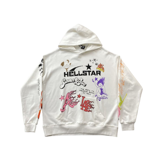 Hellstar White Hoodie