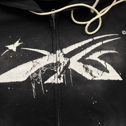 Hellstar "Sports" Black Zip Hoodie