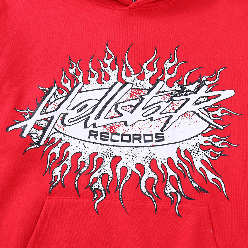 Hellstar "Records" Red Hoodie