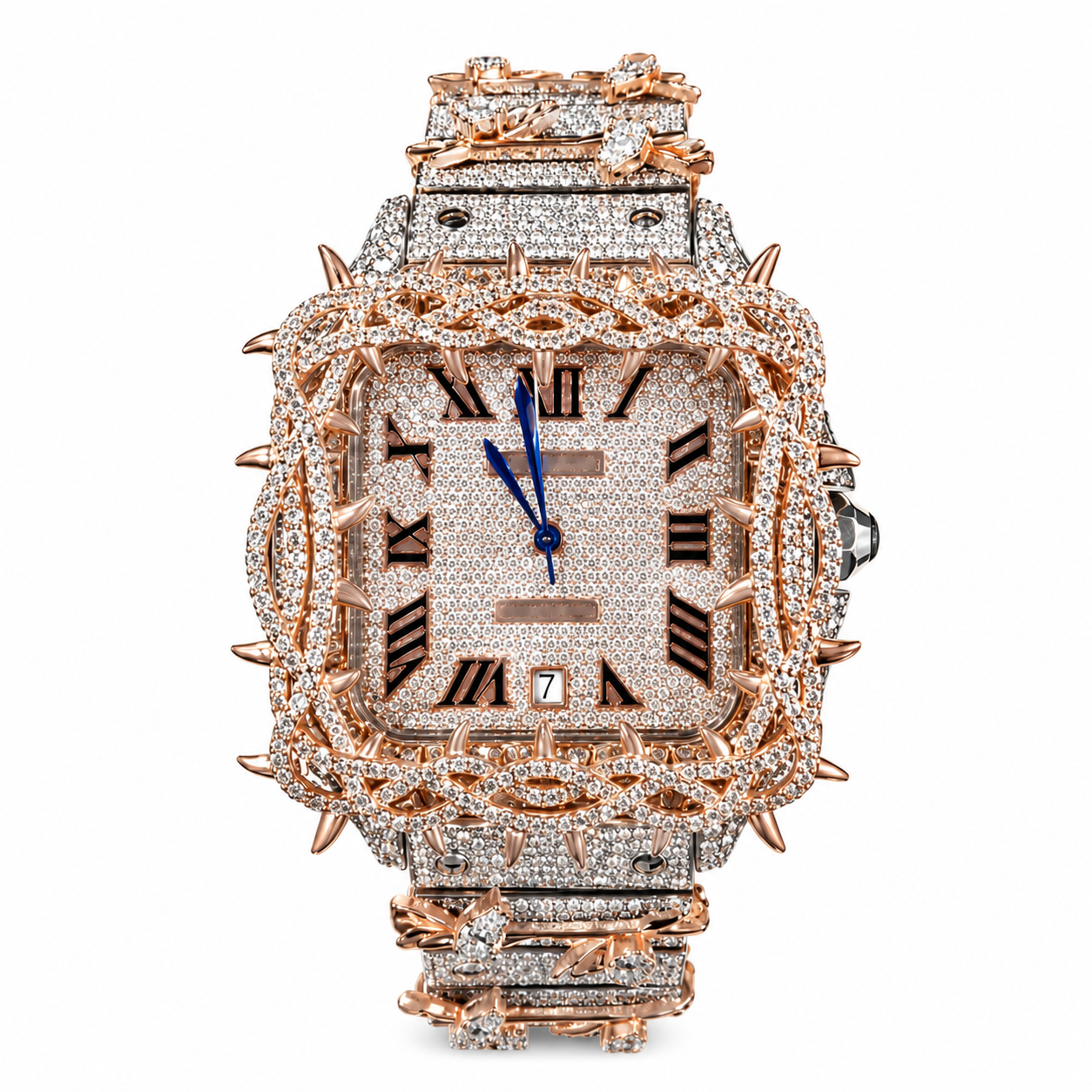 Moissanite Thorn Square Watch