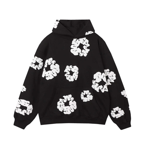 DENIM TEARS COTTON WREATH HOODIE BLACK