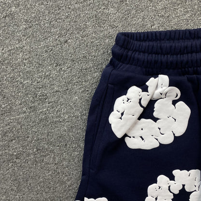 DENIM TEARS COTTON WREATH SHORTS NAVY