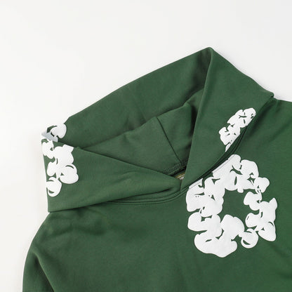 DENIM TEARS COTTON WREATH HOODIE DARK GREEN
