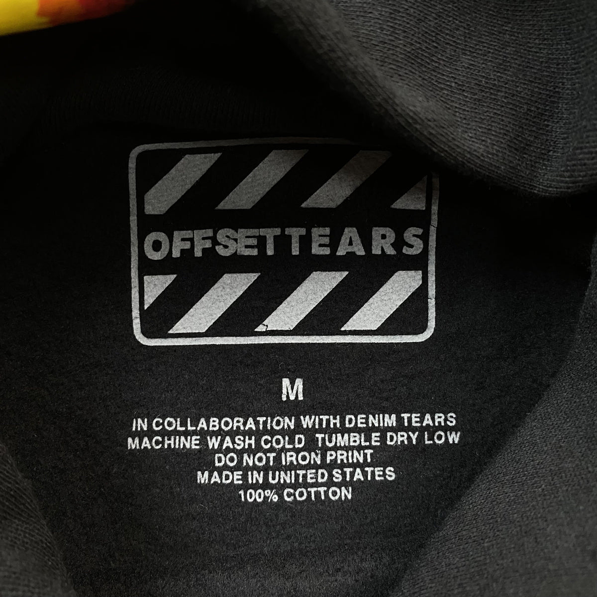 DENIM TEARS x OFFSET WREATH HOODIE BLACK
