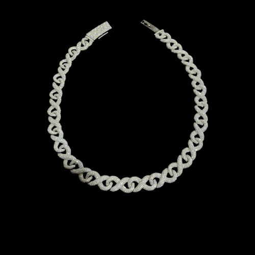 Moissanite Infinity Chain
