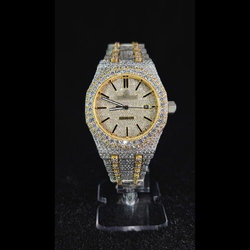 Moissanite Gold Watch