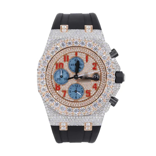 Moissanite Skeleton Watch