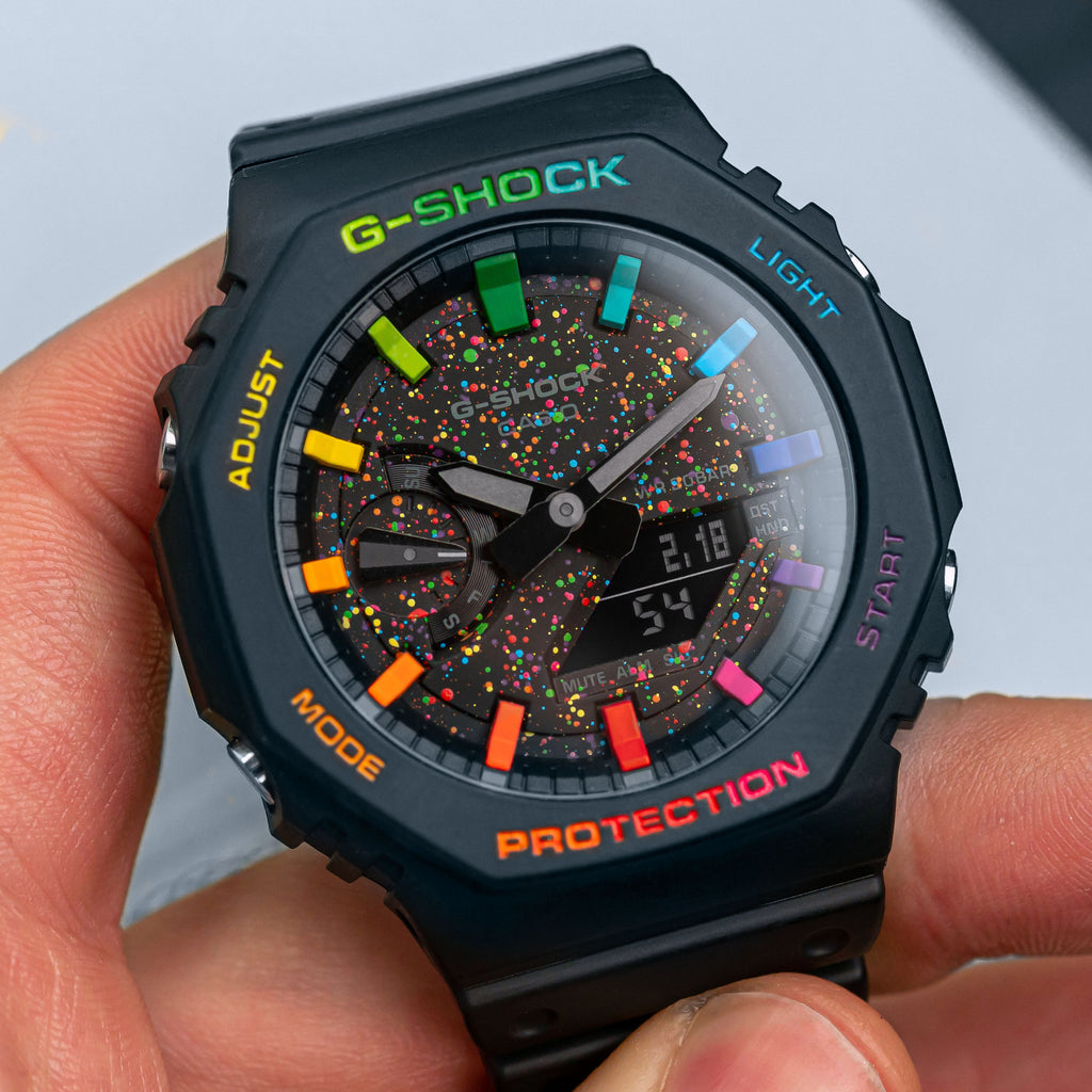 Casio G-Shock | Black Rainbow Galaxy | Custom CasiOak