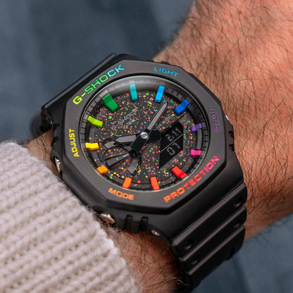 Casio G-Shock | Black Rainbow Galaxy | Custom CasiOak
