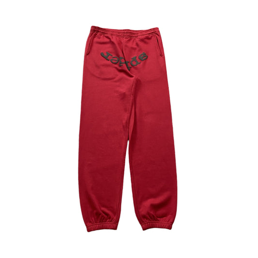 SP5DER VVS SWEATPANTS RED