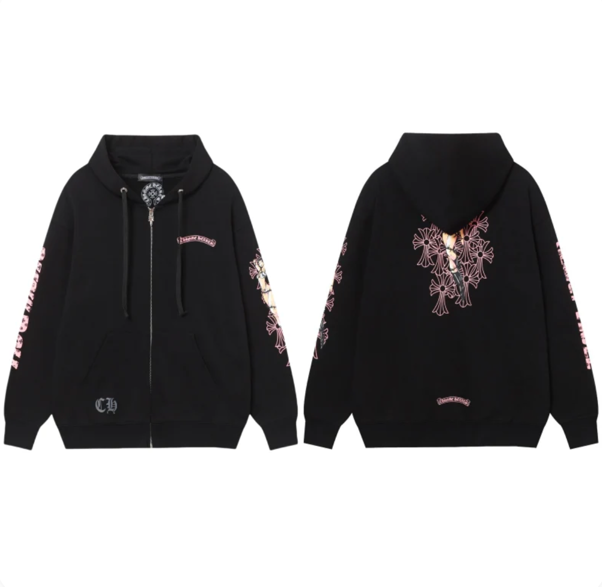 Chrome Hearts New Zip Up Hoodie 8660