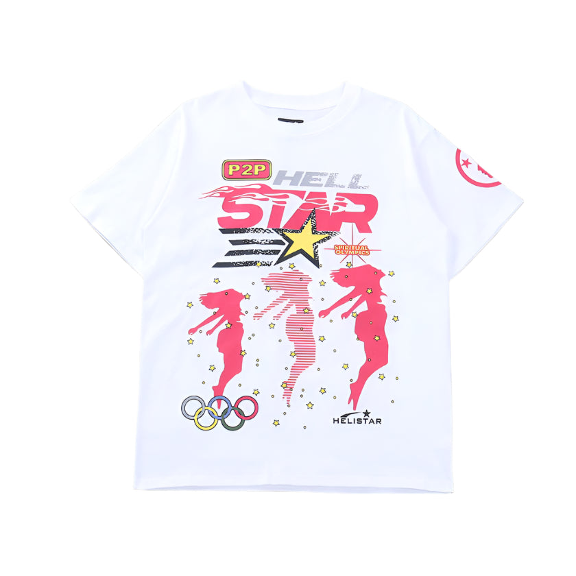 Hellstar "Path To Paradise" White T-Shirts