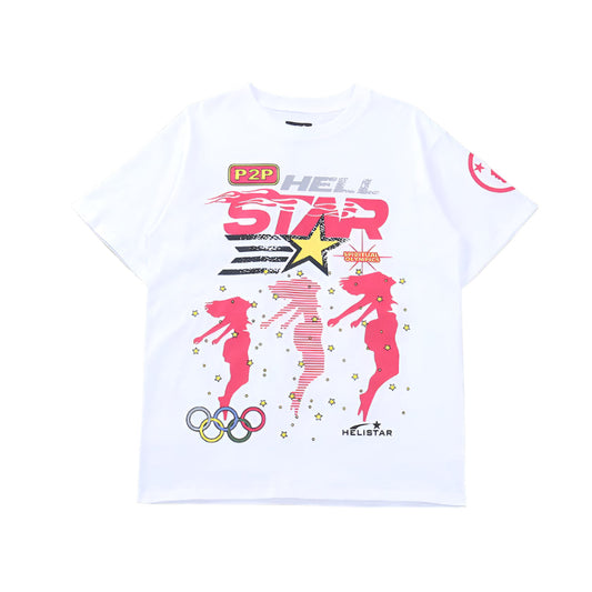 Hellstar "Path To Paradise" White T-Shirts
