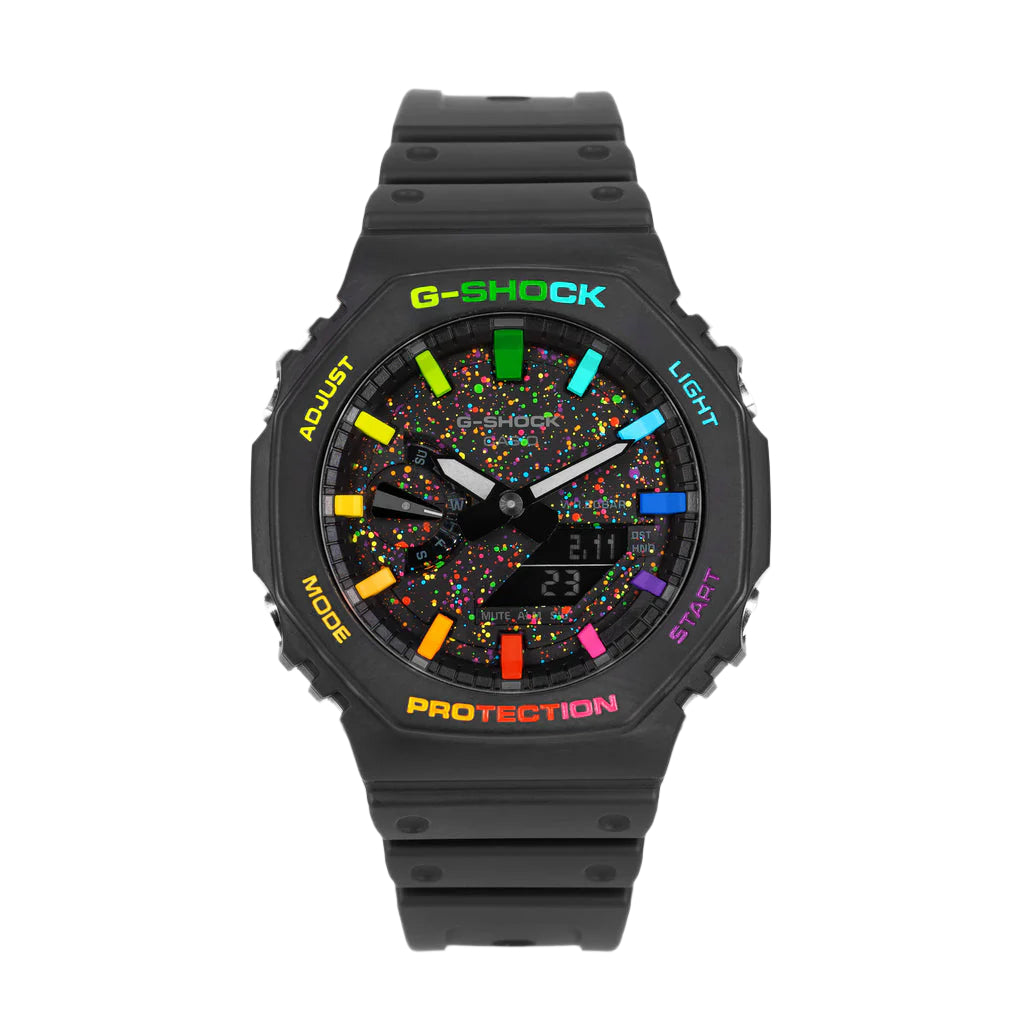 Casio G-Shock | Black Rainbow Galaxy | Custom CasiOak
