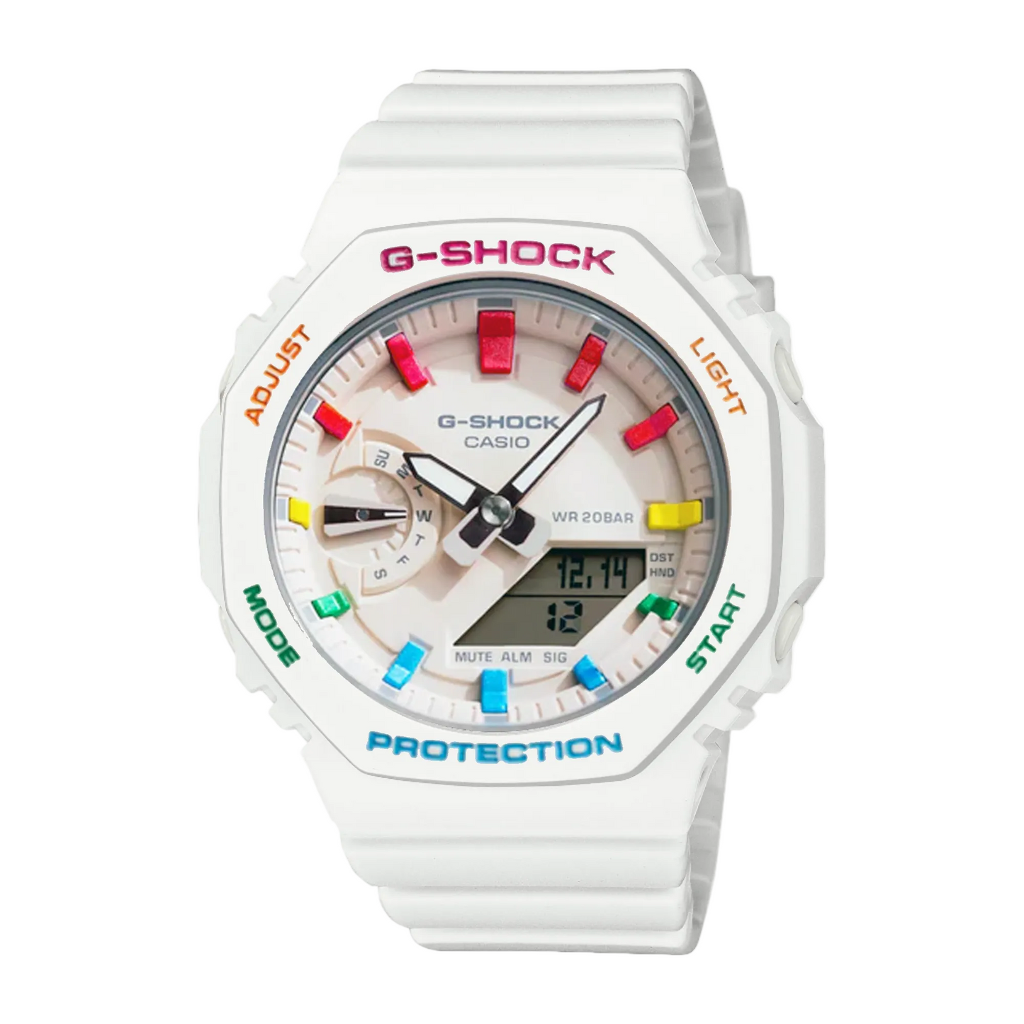 Casio G-Shock | White Rainbow | Custom CasiOak